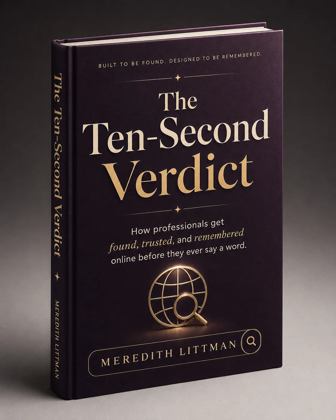3D mockup of The Ten-Second Verdict book cover
